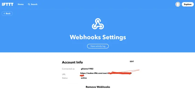 webhooks url