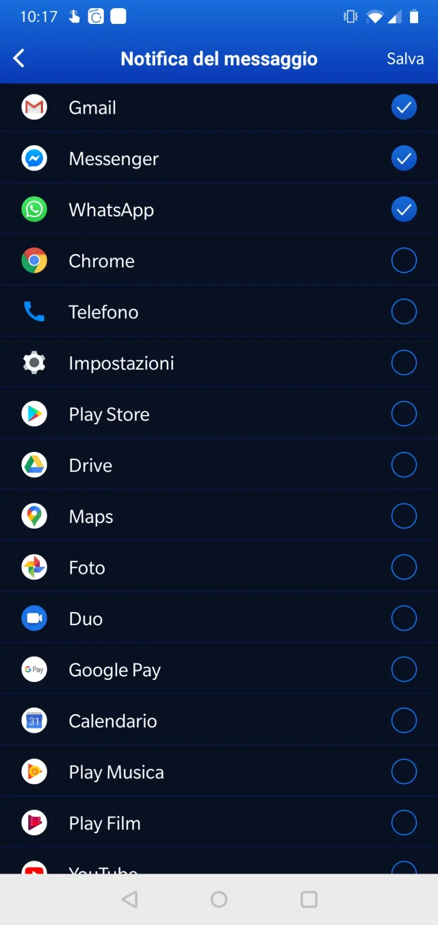 Screenshot Notifiche Zeroner Health Pro