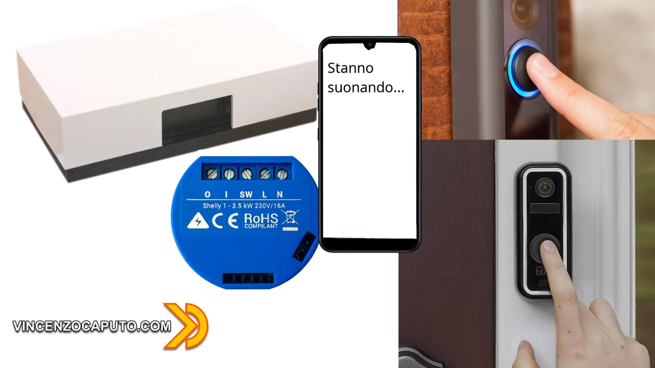 Door Bell smart - Shelly1 per un campanello remoto!