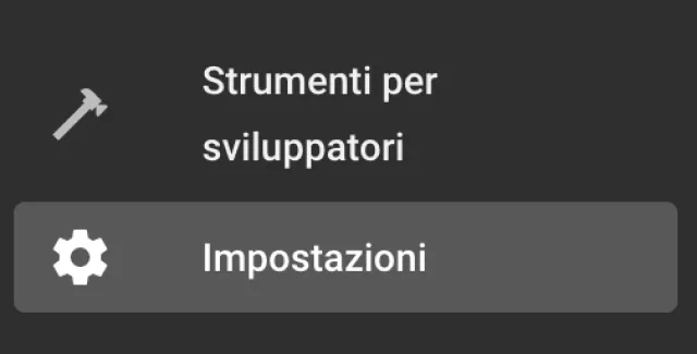 Impostazioni