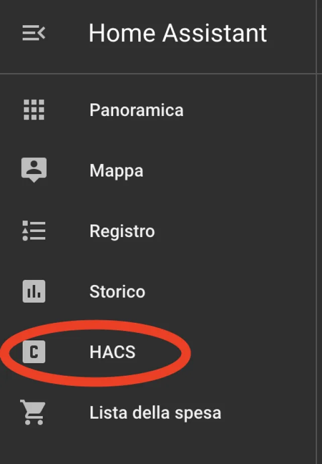 HACS screenshot
