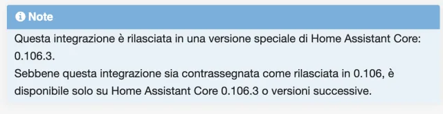 Avviso Home Assistant