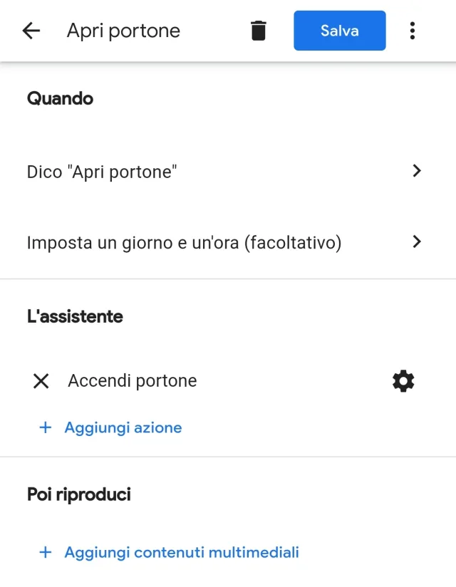Routine Google Assistant