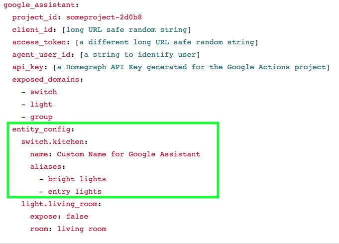 Come integrare Google Assistant in Home Assistant