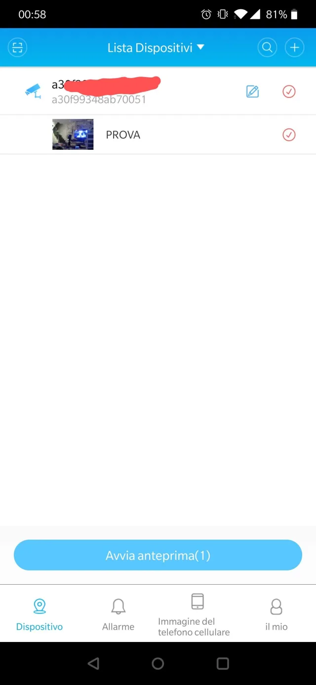 Aggiunta dispositivo