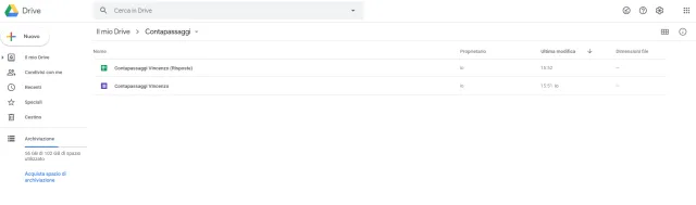 Cartelle di Google Drive