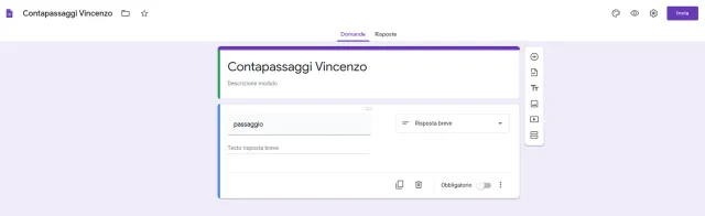 Creazione modulo google