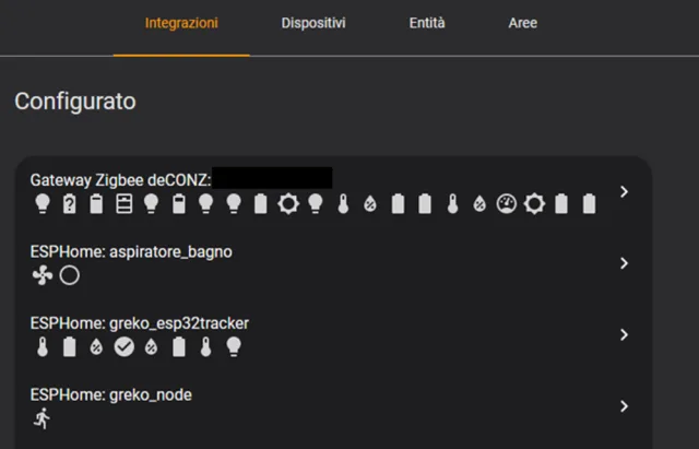 Scheda integrazioni HA