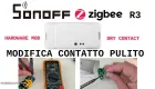 Miniatura: Sonoff Basic R3 ZigBee modifica per contatto pulito - Dry  Contact