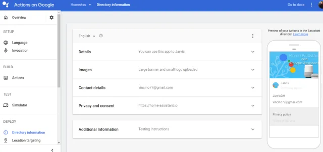 Come integrare Google Assistant in Home Assistant