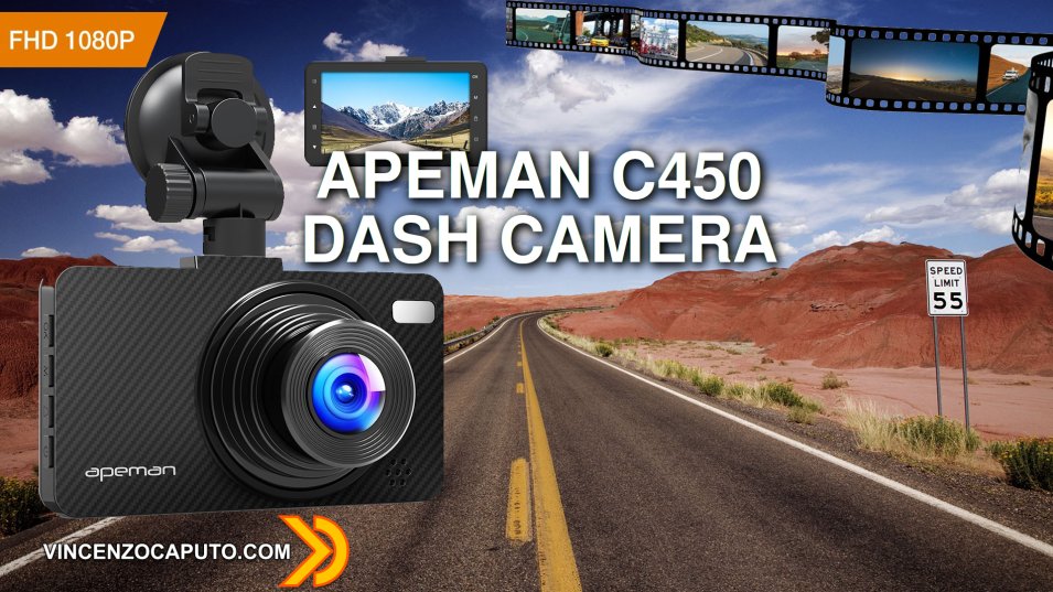 Apeman C450 - Dash Camera Full HD con G-sensor