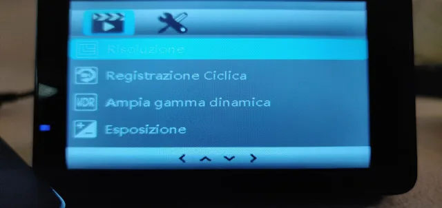 Menu personalizzazioni