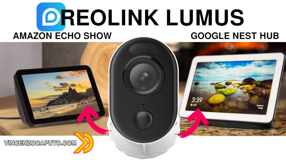 Reolink Lumus - videocamera di sorveglianza compatibile con Google Nest HUB