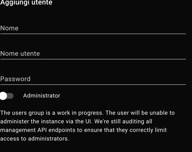 Configurazione credenziali Mosquitto