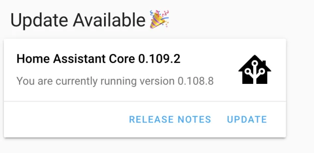Avviso di aggiornamento disponibile