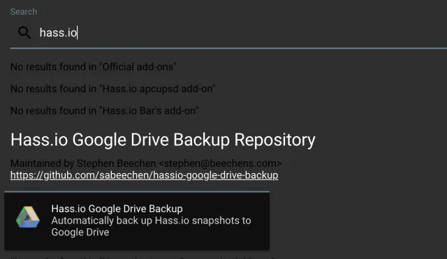 ricerca add-on google drive