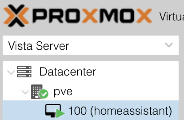 Vista delle macchine virtuali disponibili