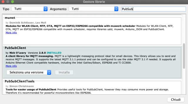 Ricerca librerie IDE