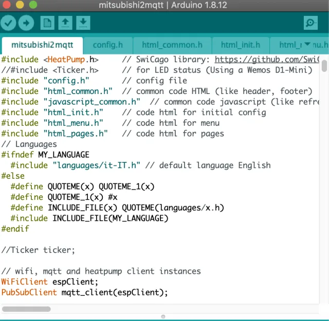 Schermata IDE Arduino