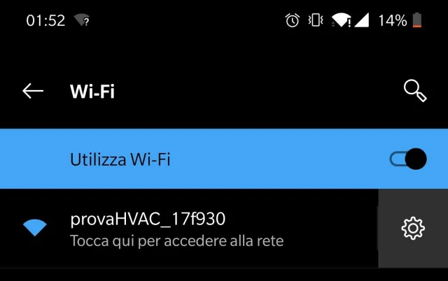 Rete WiFi creata