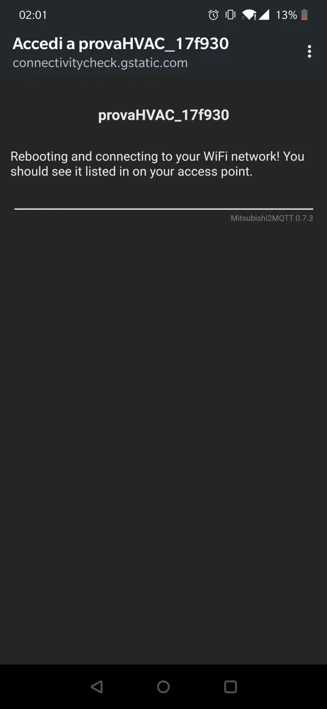 Accesso a rete del condizionatore