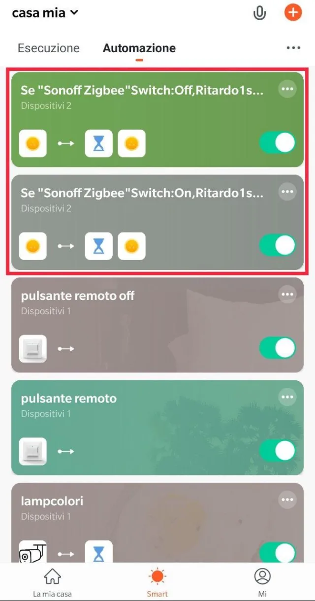 Scena di Tuya Smart