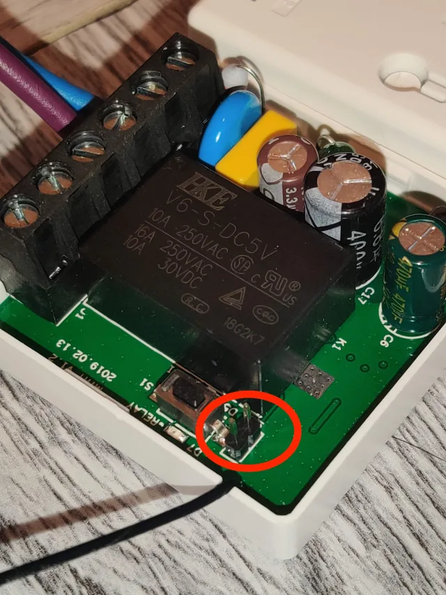 pin DIY del sonoff mini