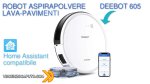 DEEBOT 605 Robot Aspirapolvere Lava Pavimenti SMART compatibile con Home Assistant 