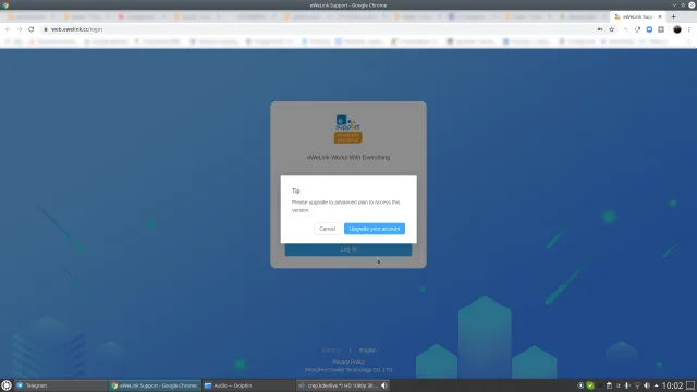 Upgrade alla versione advance