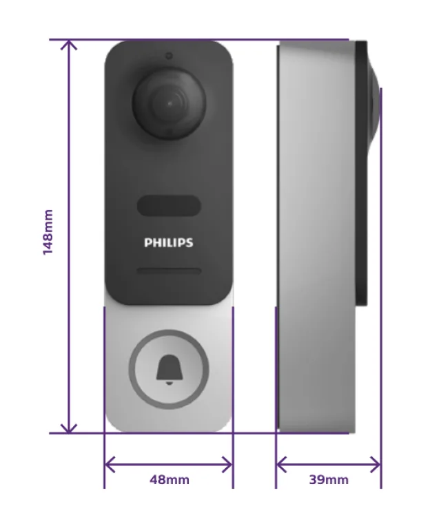 misure videocitofono