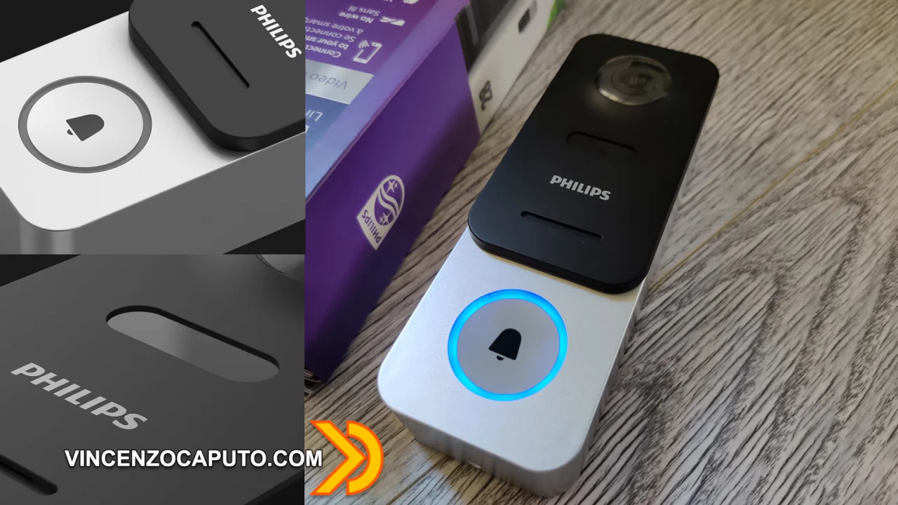Philips WelcomeEye LINK Video campanello wireless con batteria ricaricabile