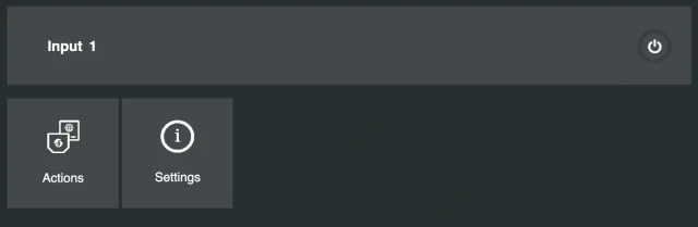 menù del primo canale