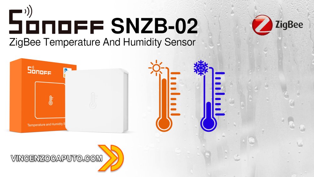 Sonoff, Sonoff SNZB-02 - Sensore di Umidità e Temperatura ZigBee