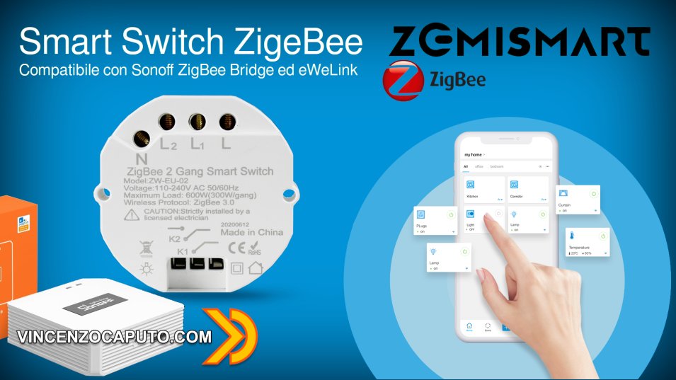 Attuatori ZigBee (e WiFi) compatibili con Sonoff ZigBee Bridge ed eWeLink