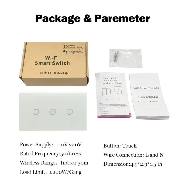 Interruttore smart soft-touch wifi per tende e tapparelle