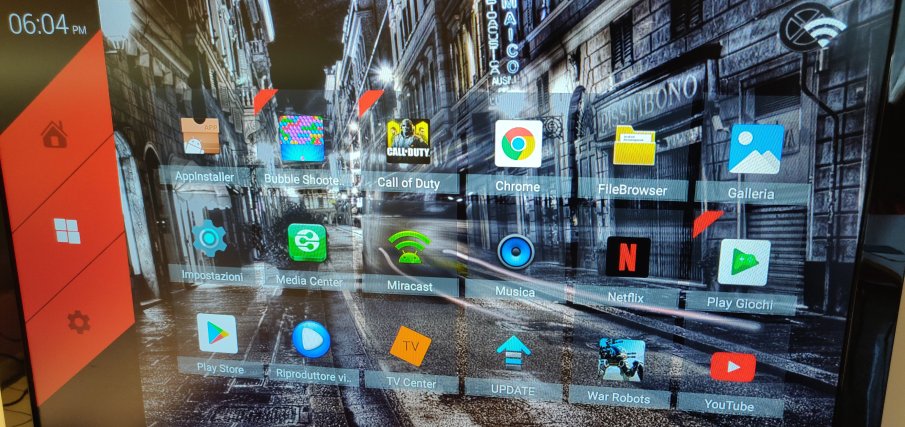 Menu applicazioni
