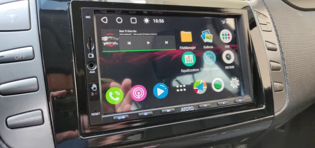 Vista frontale display Atoto S8 Ultra