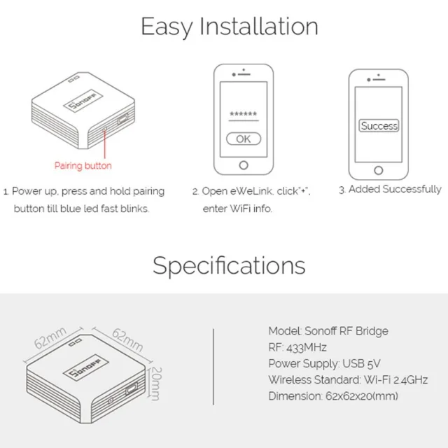 Sonoff RF Bridge - integrazione RF smart
