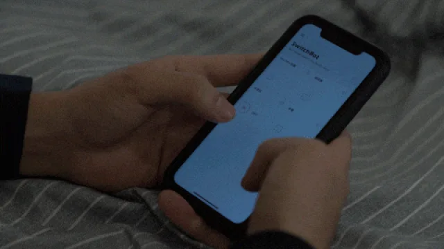 Esempio di installazione su pulsante Switchbot Bot