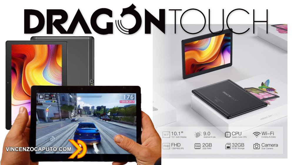 Android, Dragon Touch Notepad K10, un tablet economico adatto allo  smart-working!