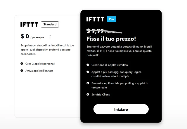 Differenza tra piano free e piano in abbonamento
