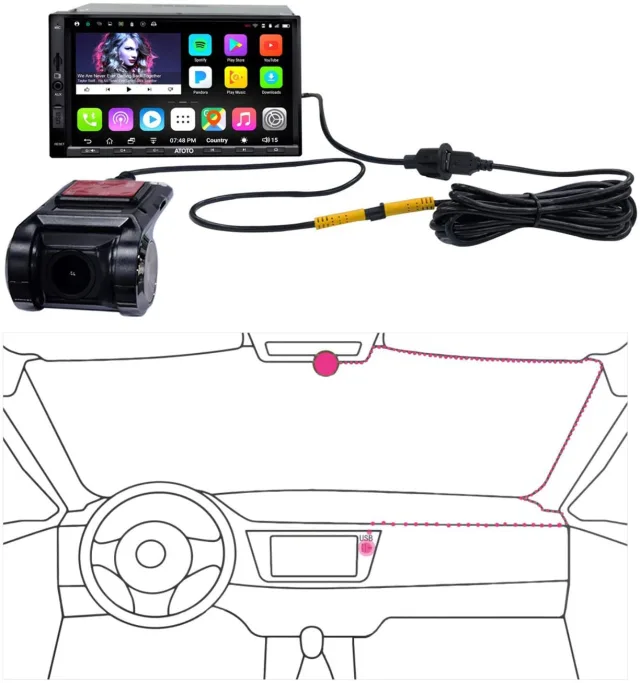 Schema di collegamento dashcam