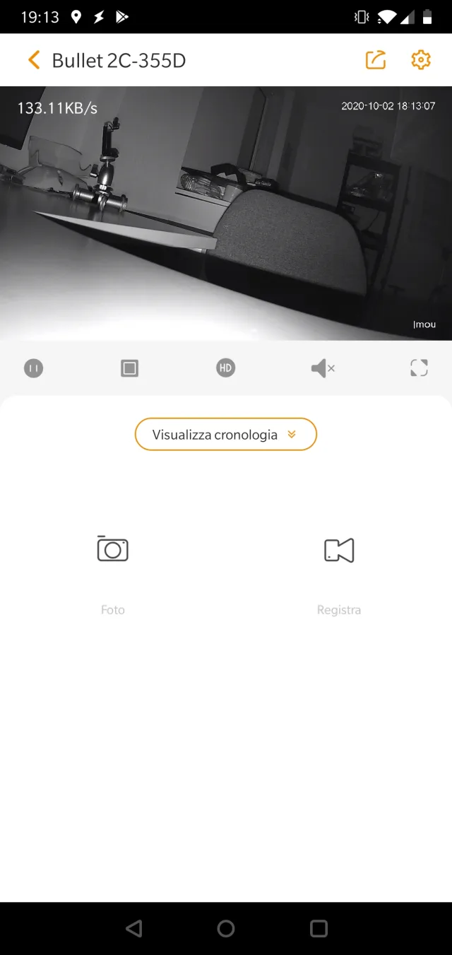 Pagina real time view principale