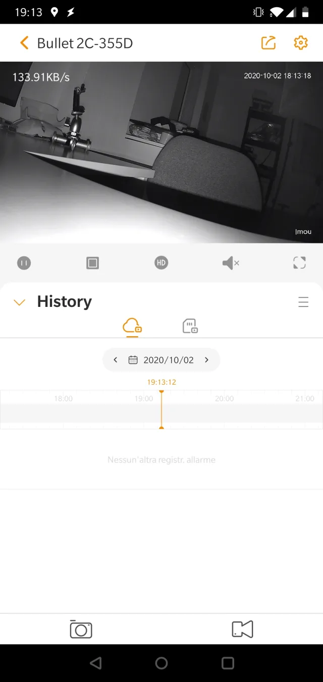 Cronologia rilevazioni