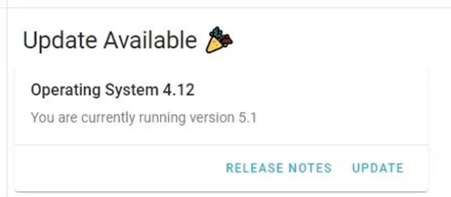 Hassio Update don't touch