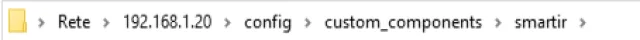 percorso per custom component smarti ir