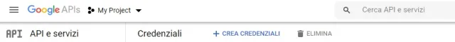 Crea Credenziali per Google Calendar