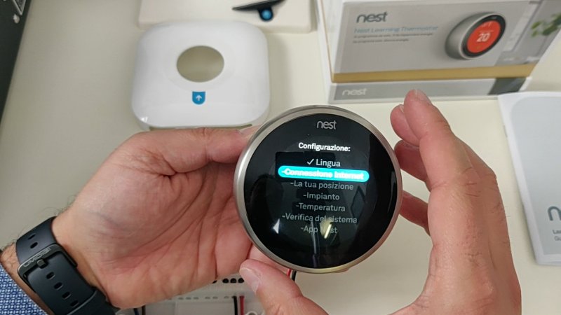 Nest Learning Termostato Generatio 3rd con sensore di temperatura assistente di Google 
