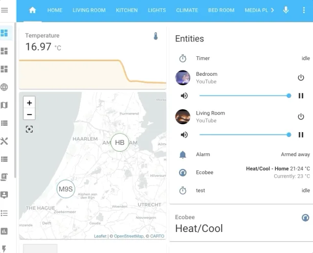 Quick-Bar Home Assistant 0.117 command keyboard e c