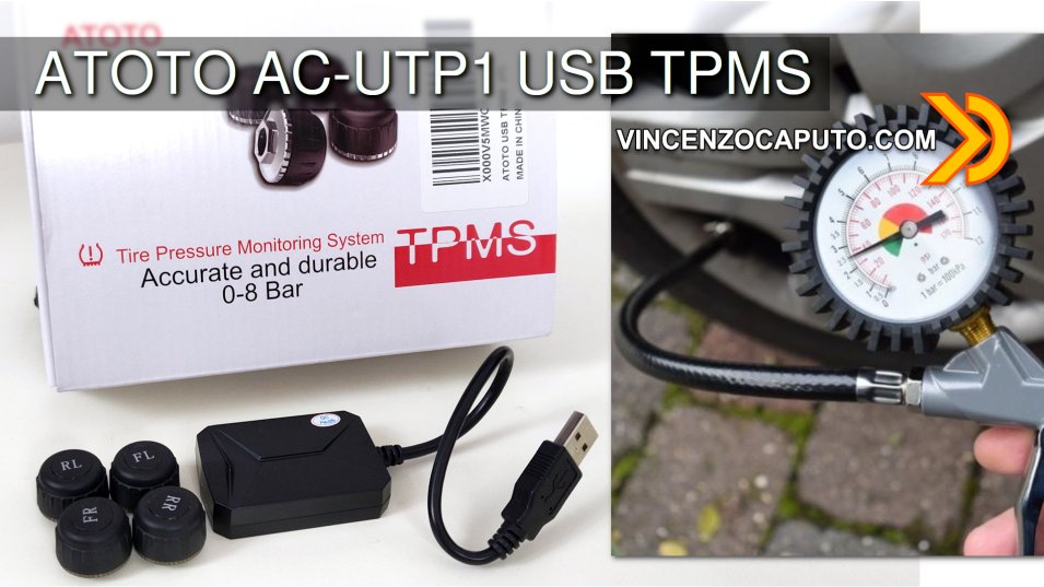 ATOTO AC-UTP1 - Sensori di monitoraggio della Pressione dei Pneumatici